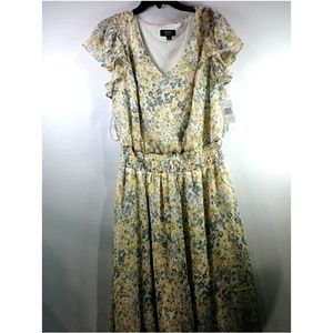 Msk Women Womens QGLX Regular Short Sleeve Casual, MultiColor, Size X-Large